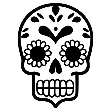 Teschio messicano e ossa incrociate