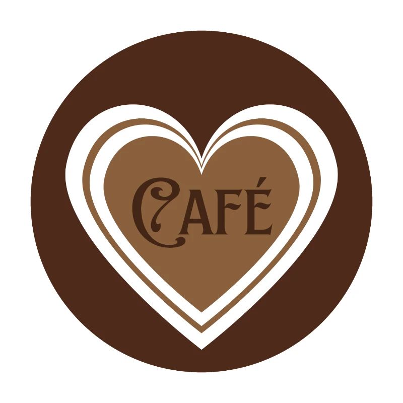 café avec des coeurs