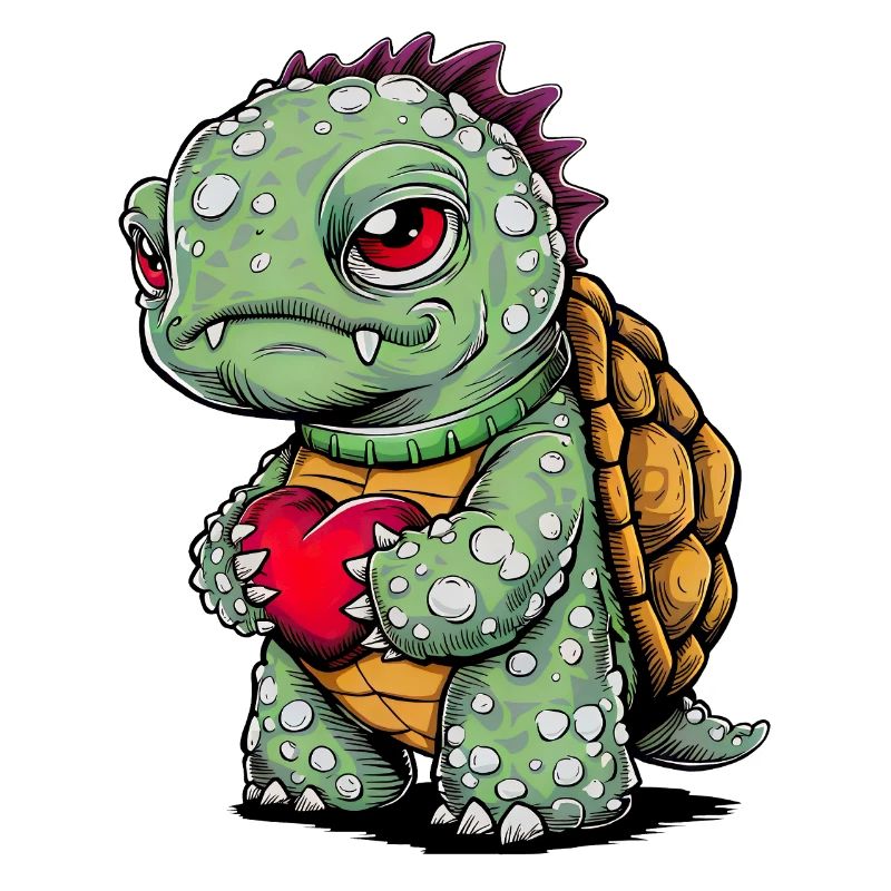 Turtle with heart