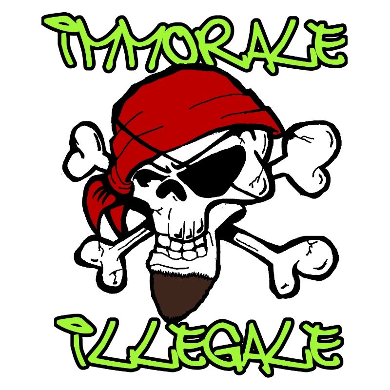 Skull Pirate TShirt Design