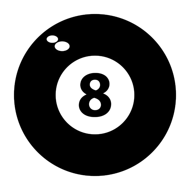 8 billiards noirs