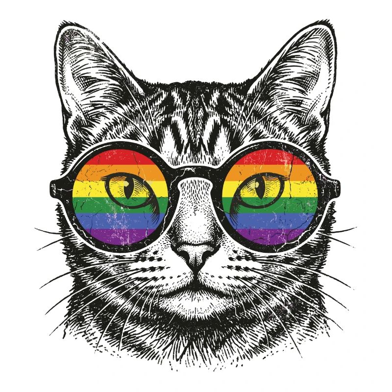 LGBT-Pride-Monat – Regenbogenkatze