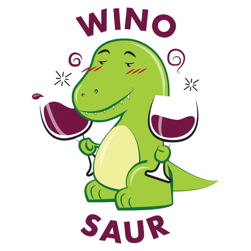 Winosaur Rex Dinosaur Dino T Rex Red Wine