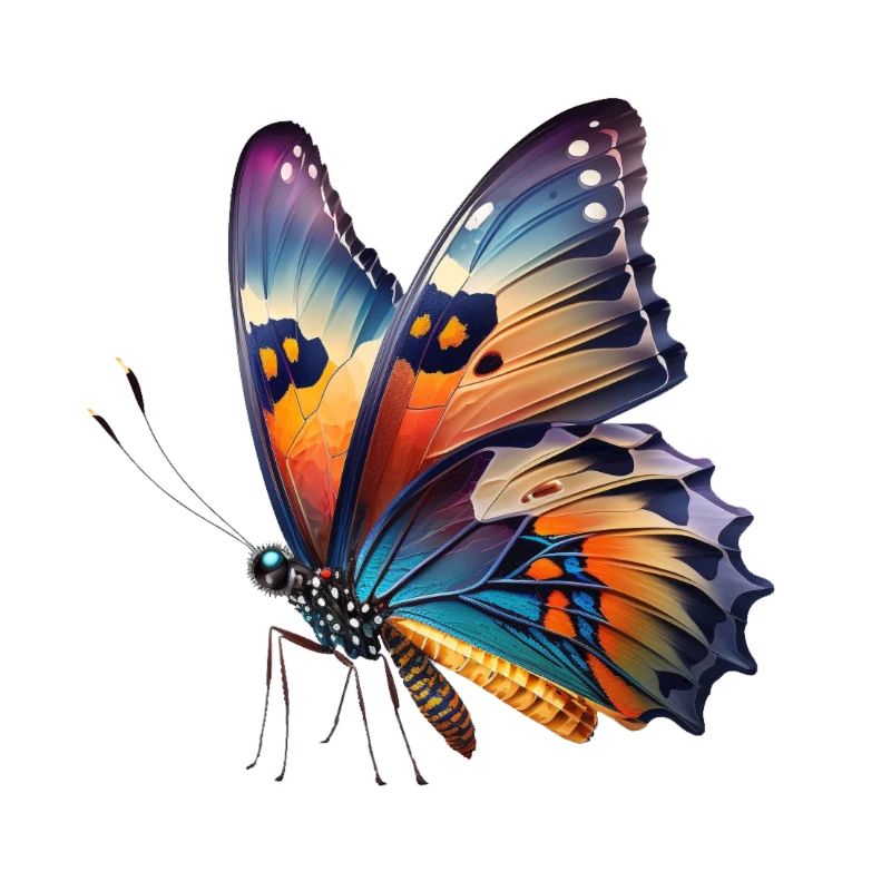 Conception colorée de papillon