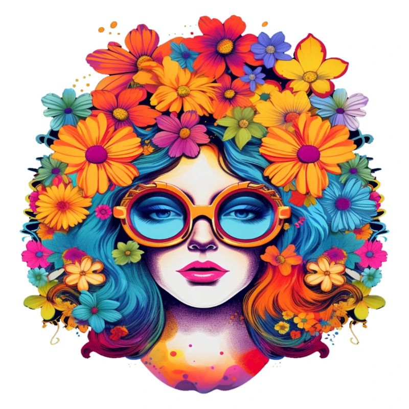 Flower Power Mädchen 8