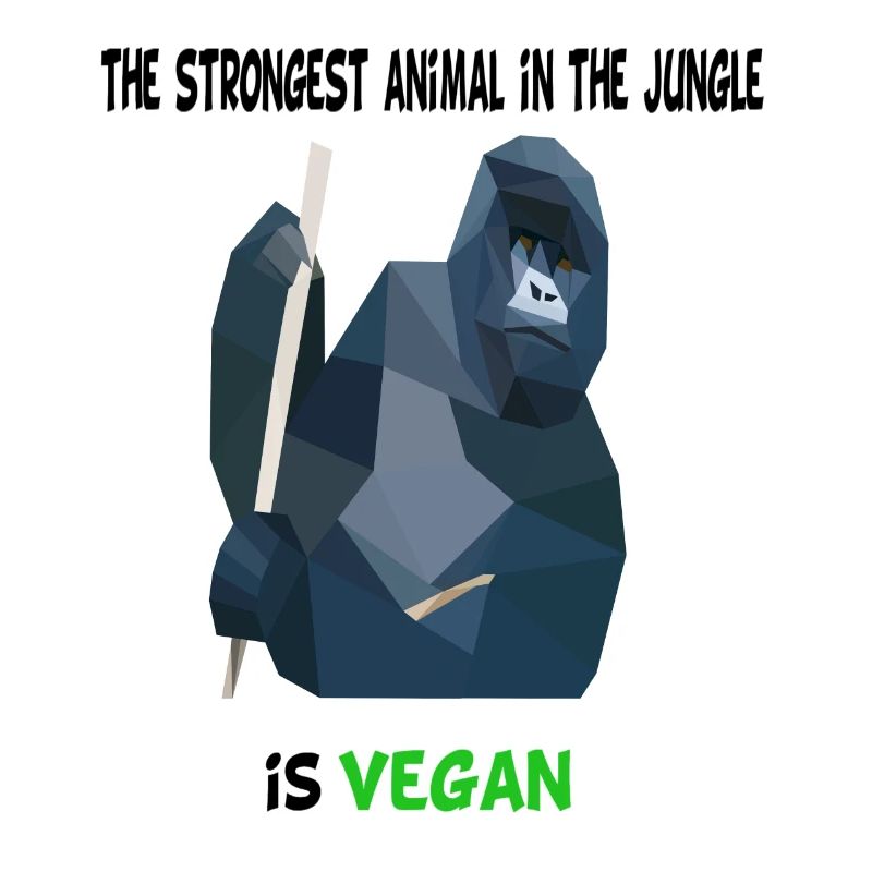 Tshirt Vegan Gorilla