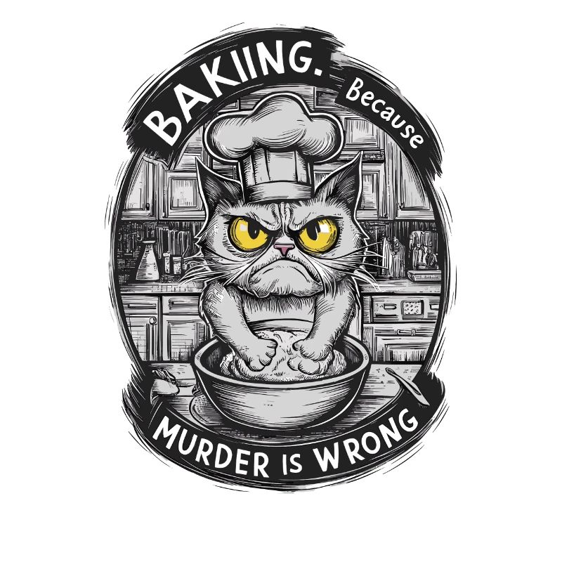 Chat de cuisson avec attitude Chef drôle