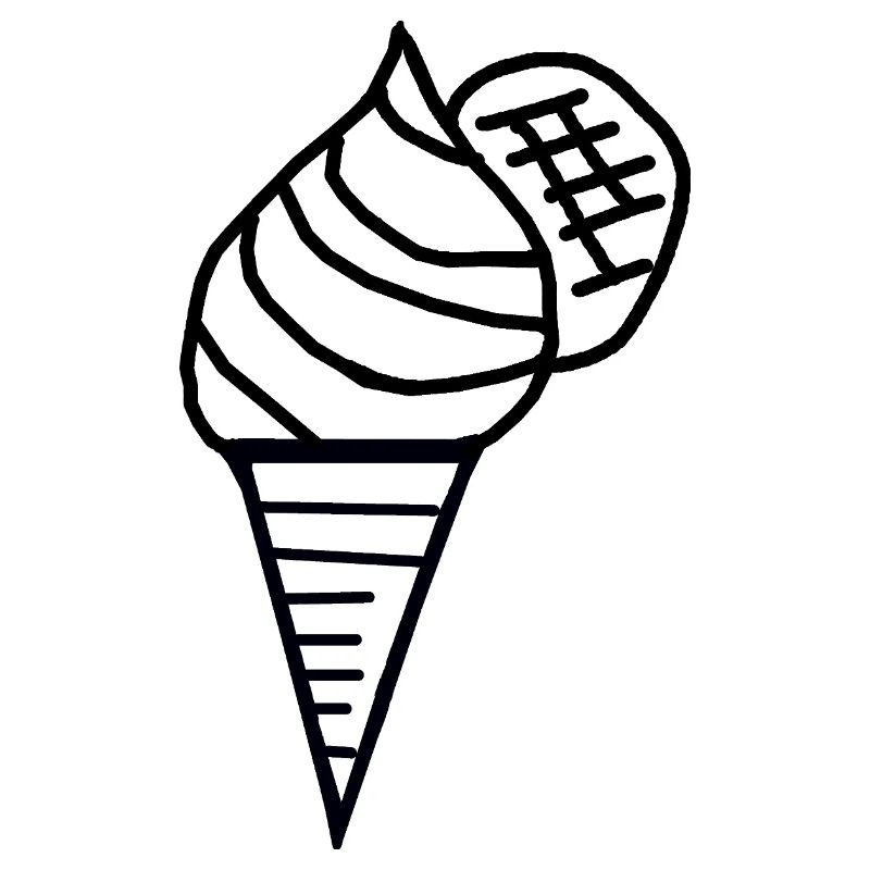 Eis  Eiscreme 60er Retro Eiswaffel Kinder