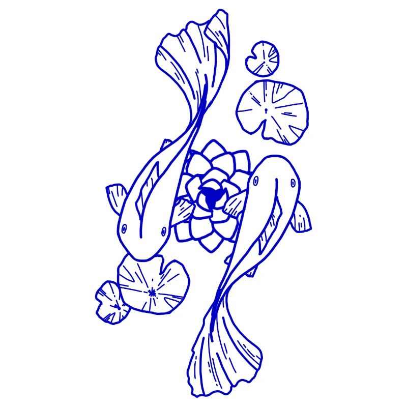 Koi in Tinte