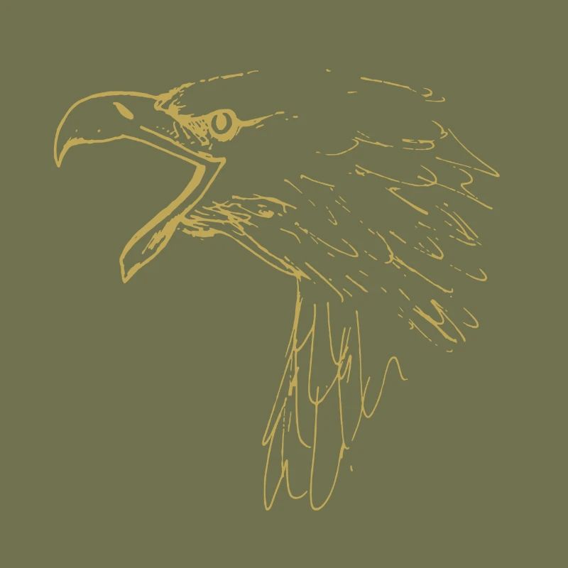 Illustrated designs with eagle