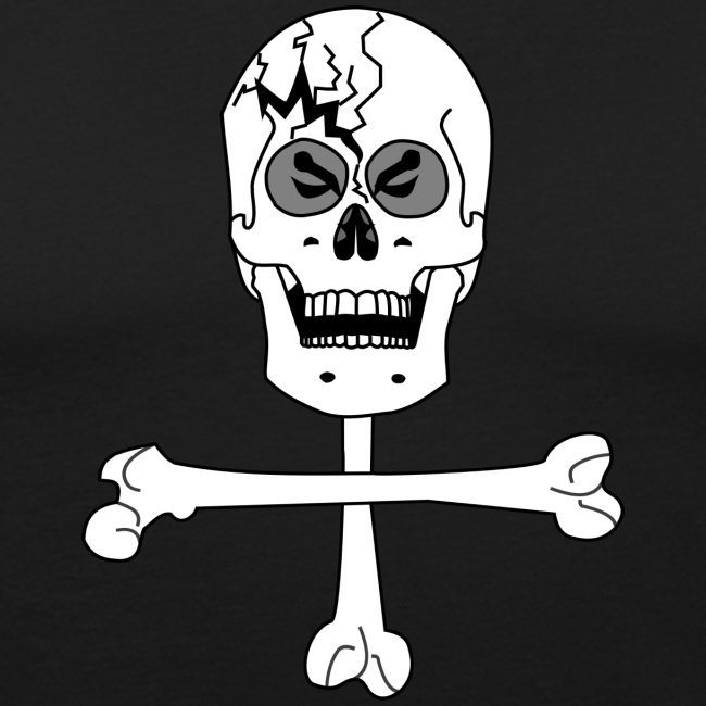 Crâne et croix d'os …Halloween fais moi peur FS FC