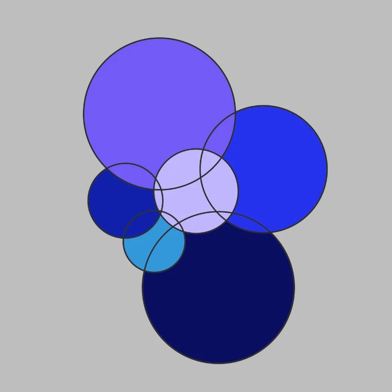 blue circles
