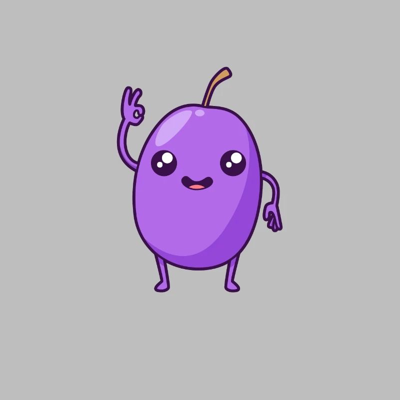 Kawaii Comic Grape