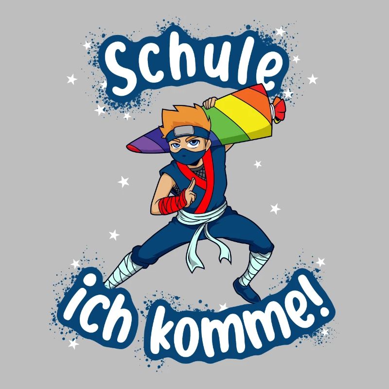 Schule ich komme - Ninja Schulanfang Einschulung