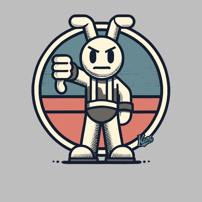 Critical hare, thumbs down