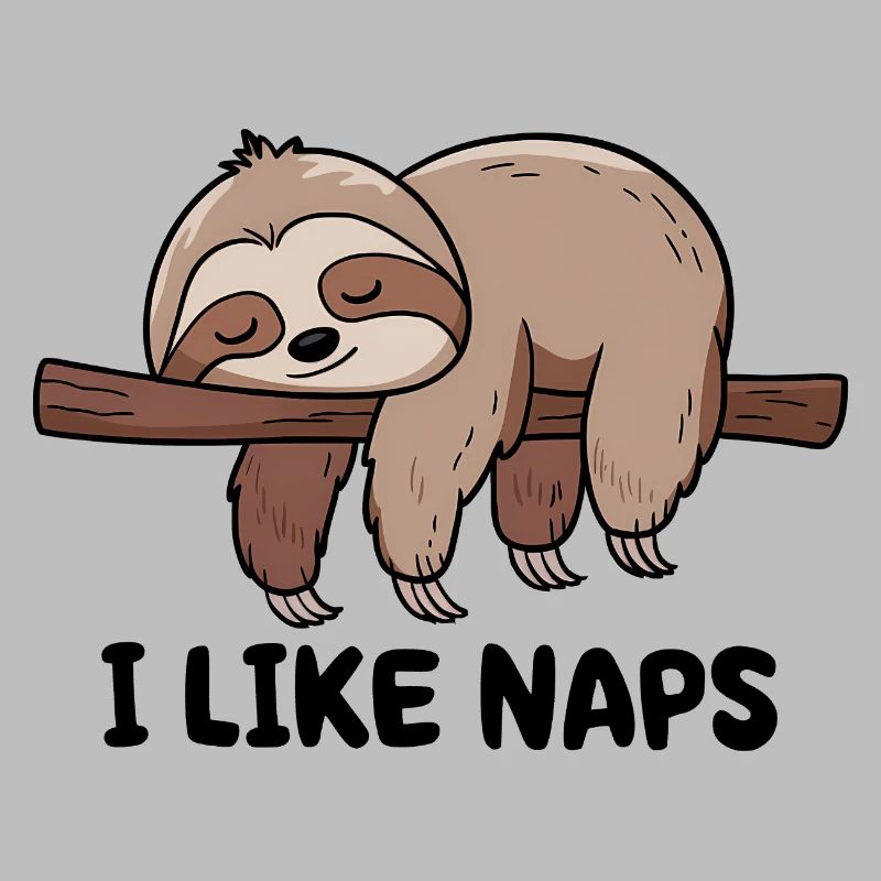 I Like Naps Funny Sloth
