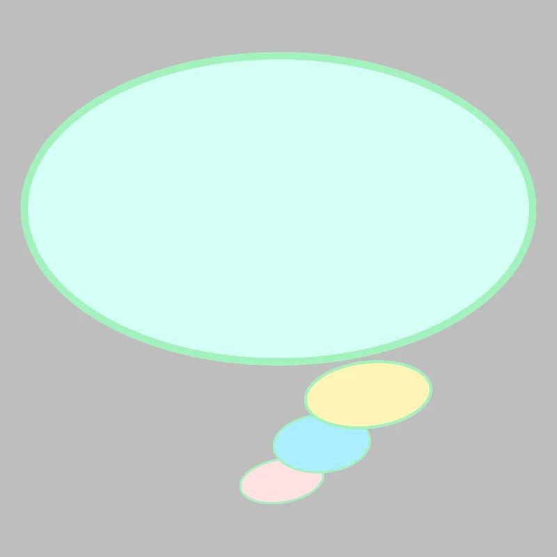 Speech bubble colorful colored for labeling