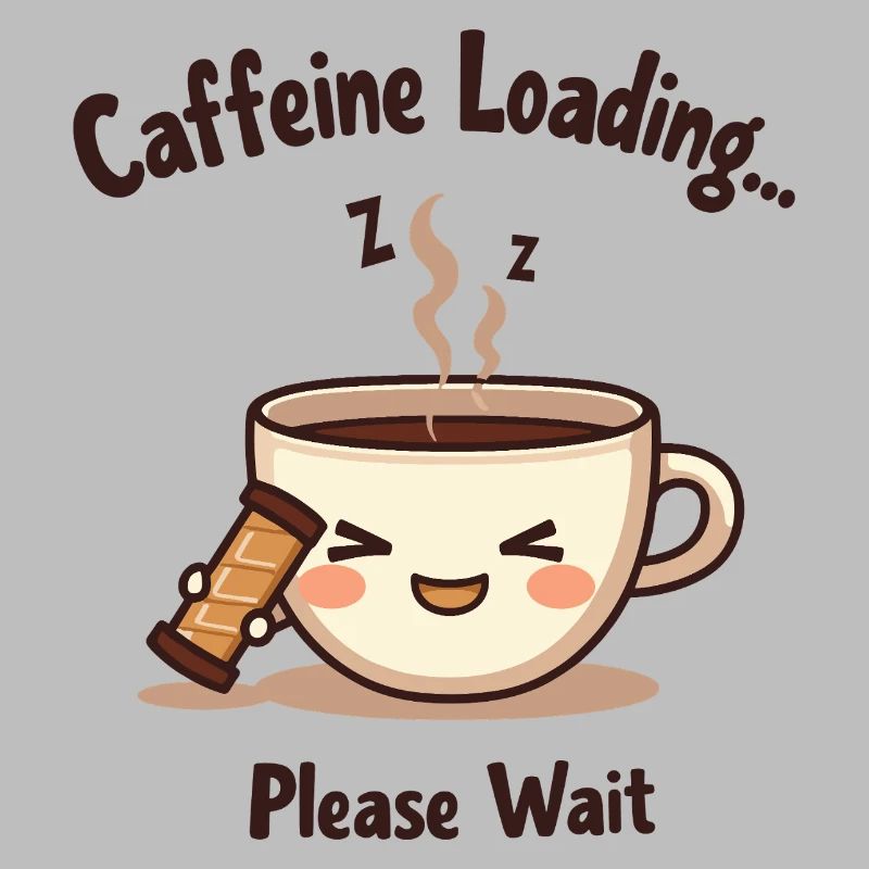 Caffeine Loading - Funny Coffee Design