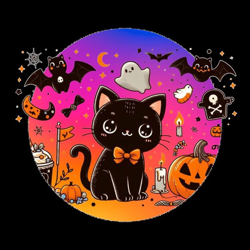 Chaton mignon halloween