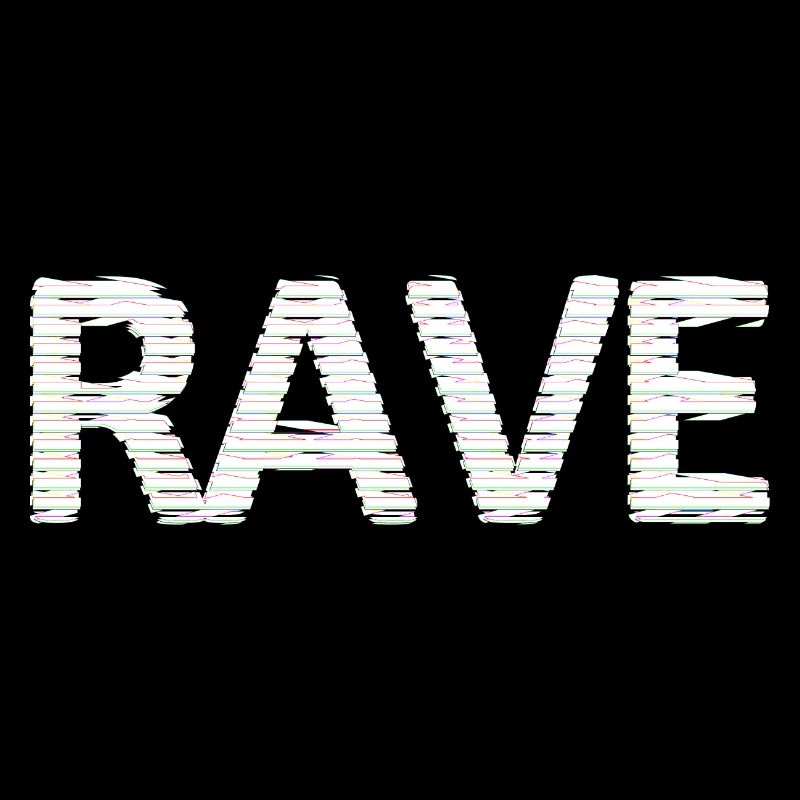 Rave Trippin Techno Lines digital minimal Schrift