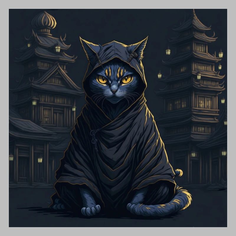 chat ninja en pyjama, experts de l'infiltration