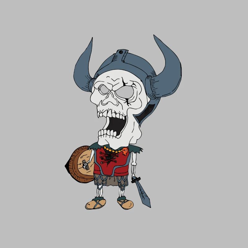 Wikinger Skelett Vikings