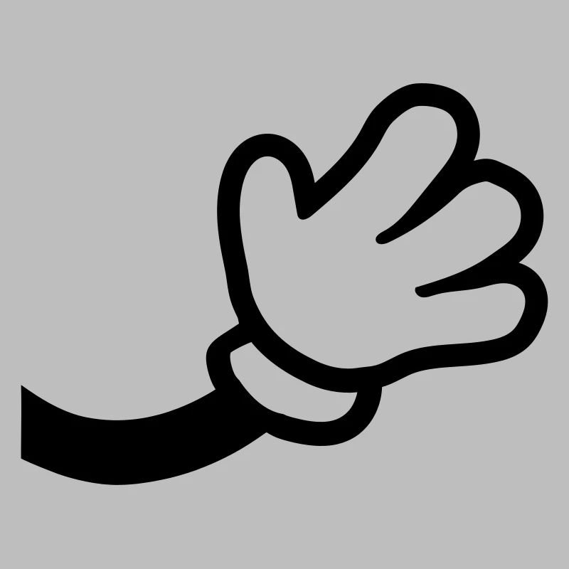 Comic Hand Winkend