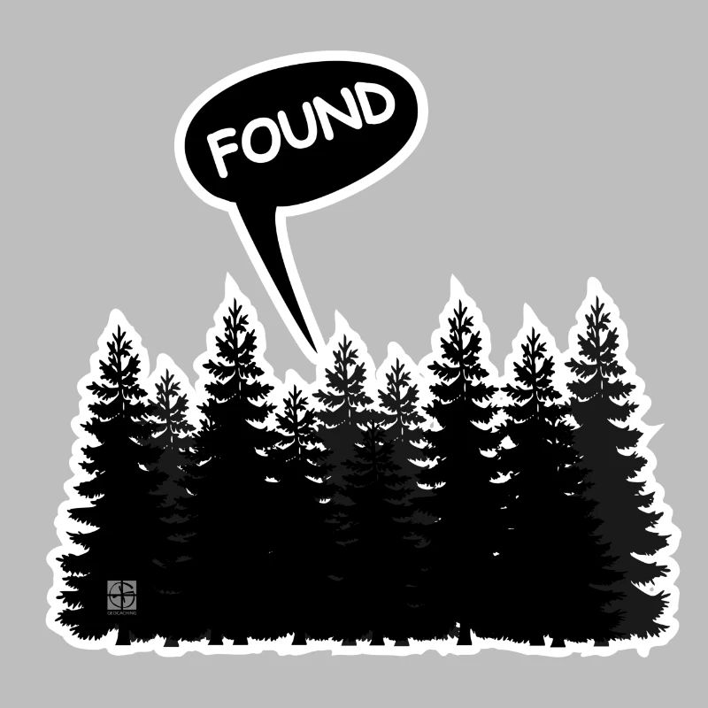 Im Wald am Dosensuchen, Geocaching!