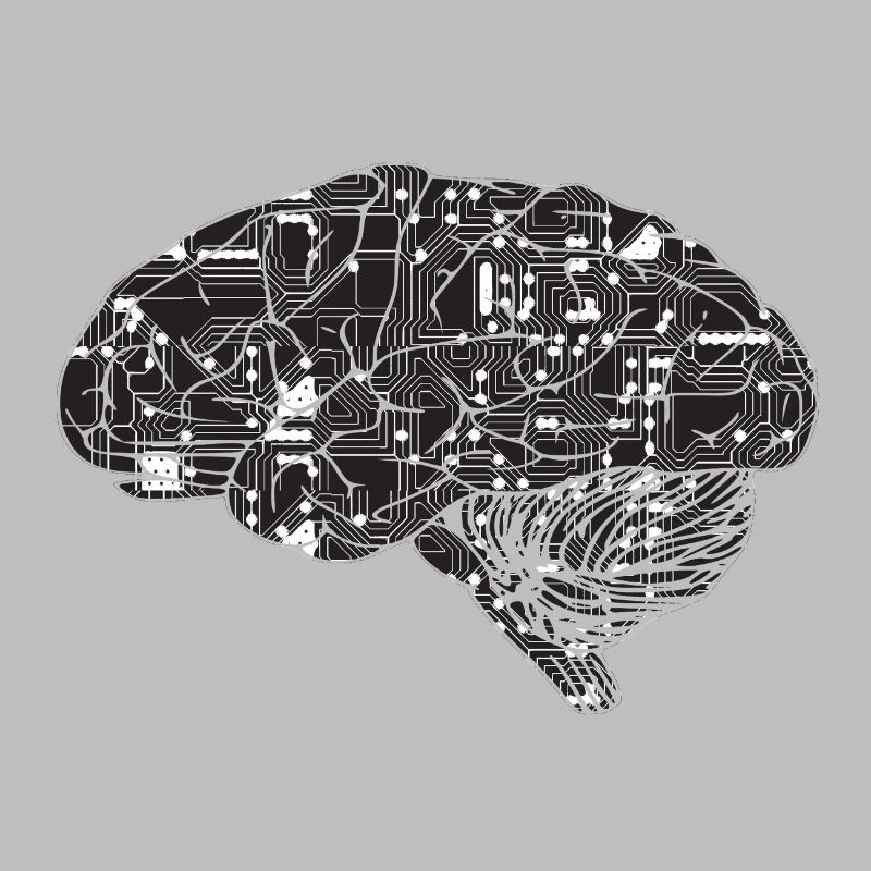 Brain circuit logo design