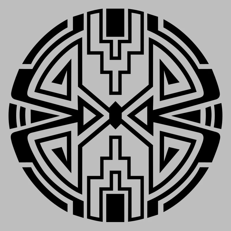 Native circle symbol, arrows & diamond - Intention