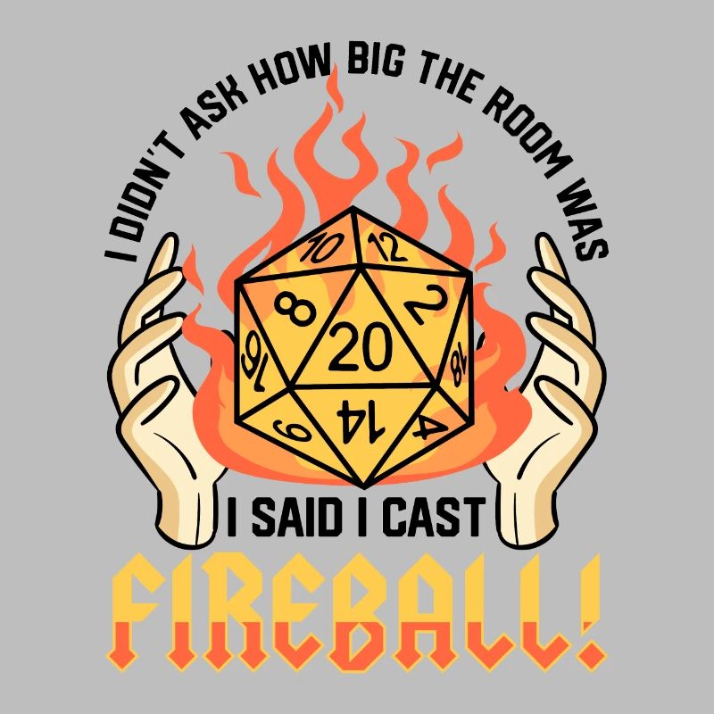 Gamer Fireball Sarcasm Gift