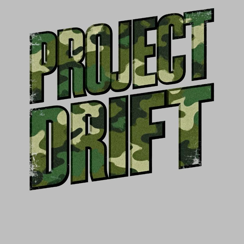 Lettrage Camo Project Drift pour les amateurs de tuning automobile