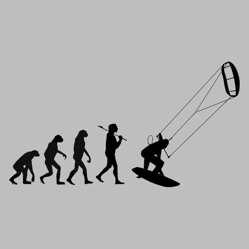Kitesurfer Evolution Kitesurf Kitesurf Wind Water Sport