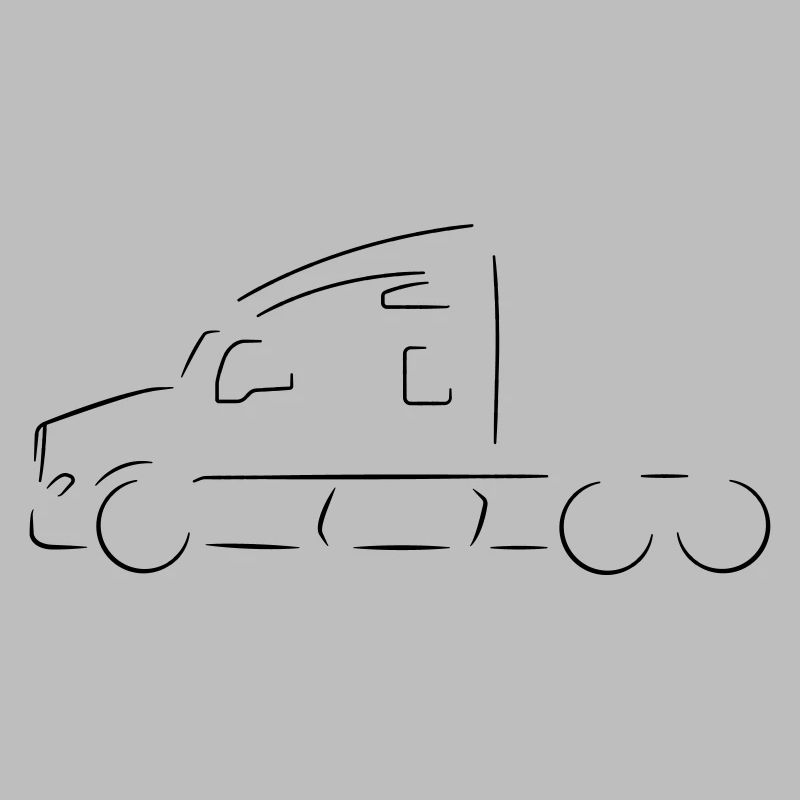 Silhouette de camion