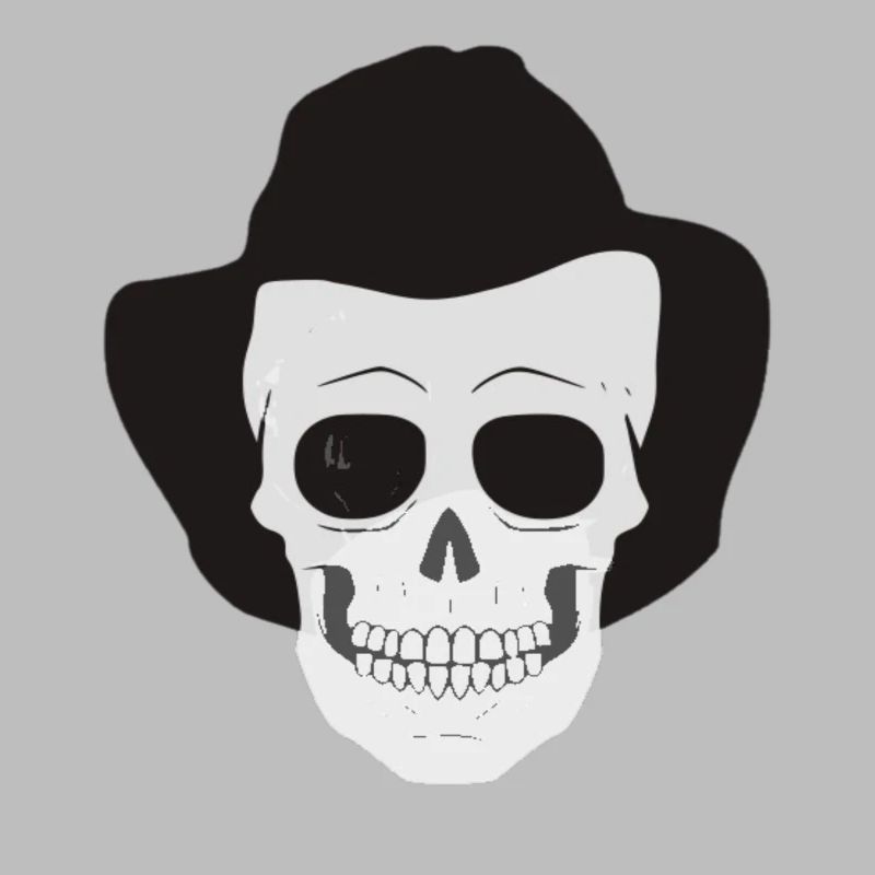 Hat with skull skull gift idea