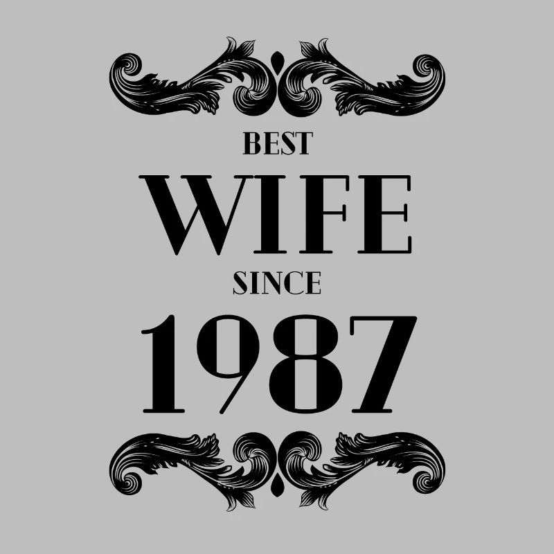 Beste Ehefrau seit 1987 Hochzeit