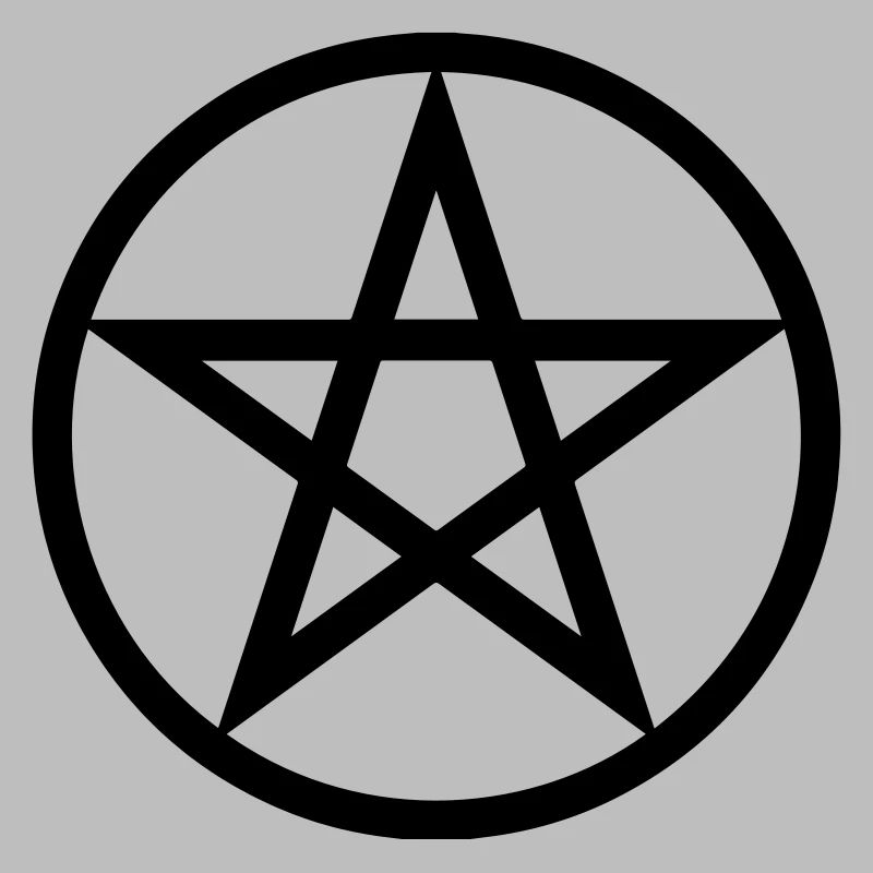 Black pentagram wicca