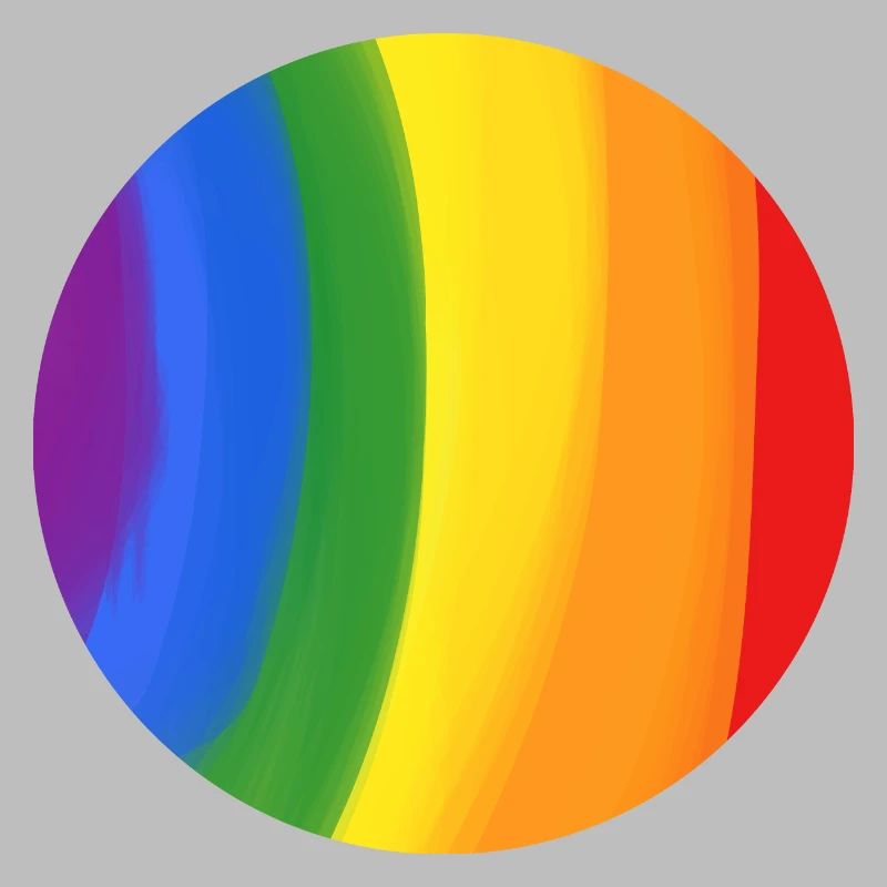 Couleurs de l’arc-en-ciel attrapé dans un cercle