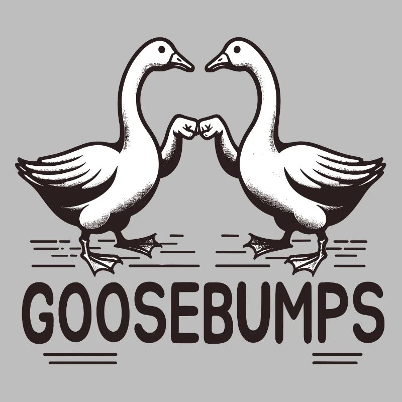 "Goosebump": Zwei Gänse mit Fauststoß!