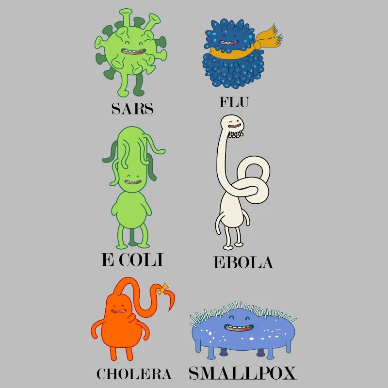 Douces bactéries et virus - grippe, E.Coli