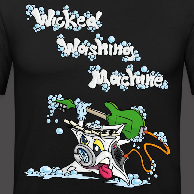 Wicked Washing Machine Cartoon and Logo