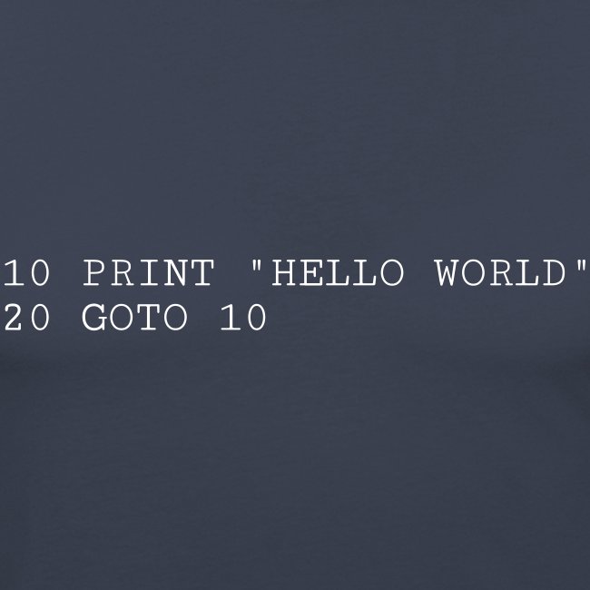 HELLO WORLD - Commodore64 BASIC