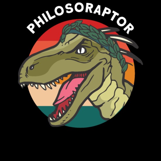 Philosoraptor Funny Philosophy Dinosaur Memes' Men's Slim Fit T-Shirt |  Spreadshirt