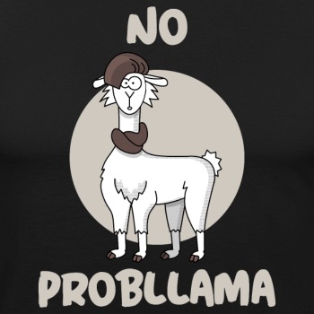 No probllama - Slim Fit T-shirt for men