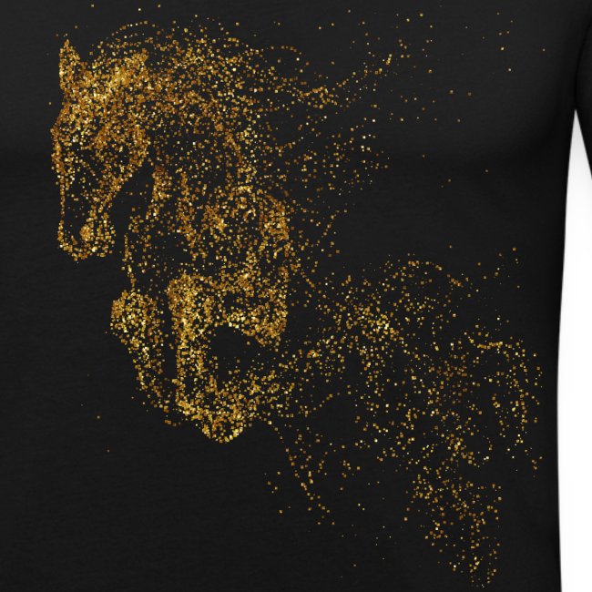 Vorschau: jumping horse gold - Männer Slim Fit T-Shirt