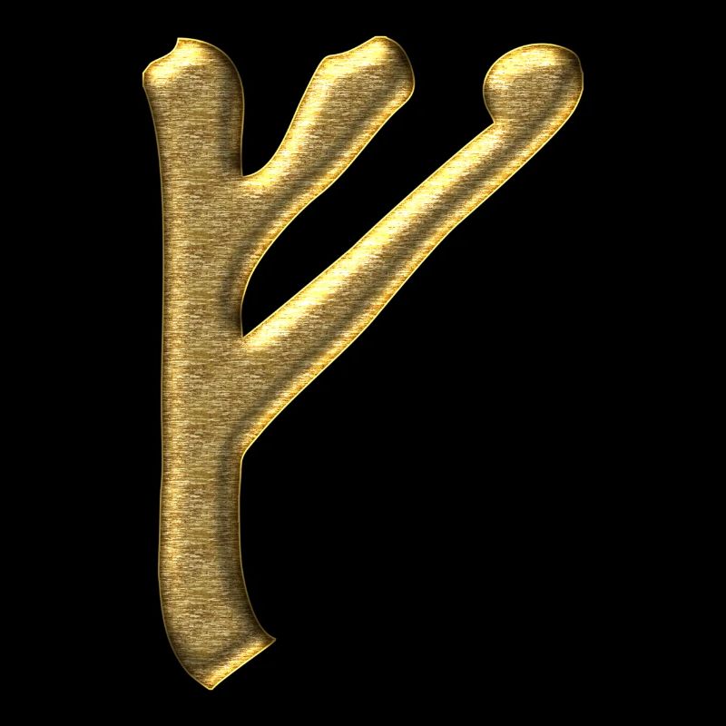Rune Fehu - bonheur et prospérité, runes, Odin
