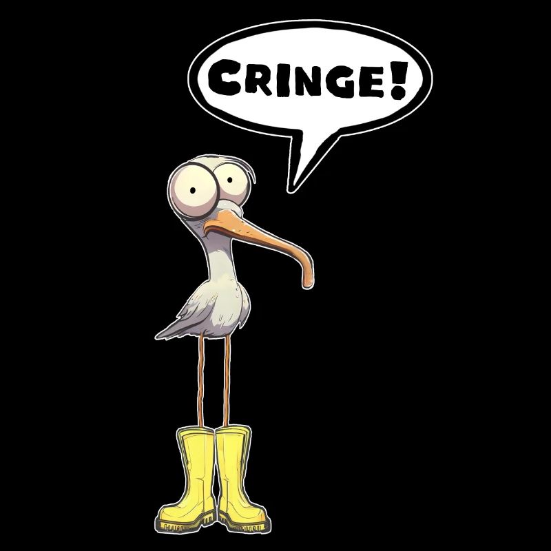 Seagull speech bubble embarrassment