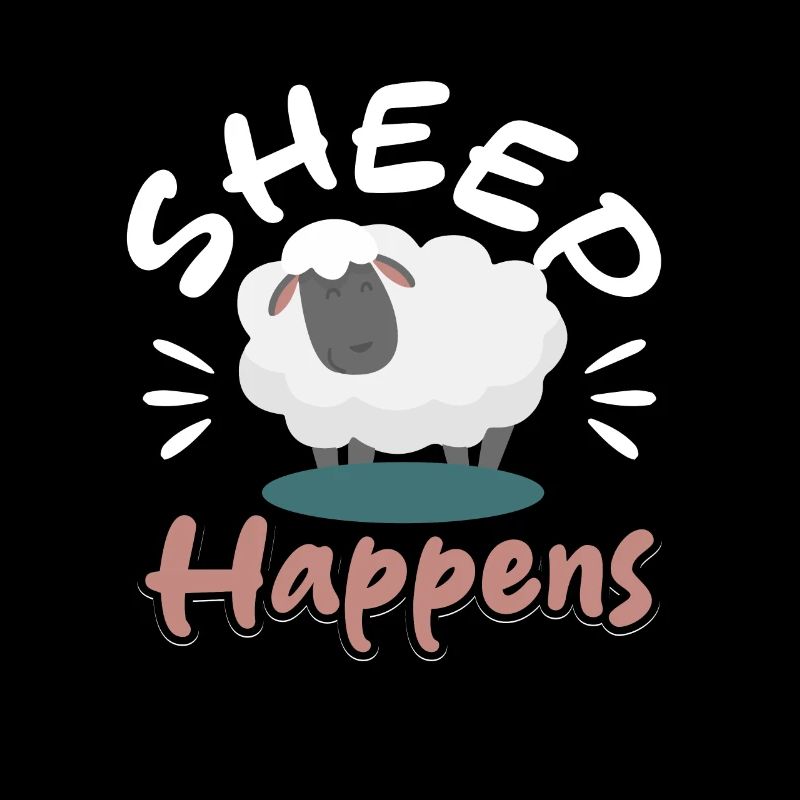 Sheep Happens Ironischer Schafhirte