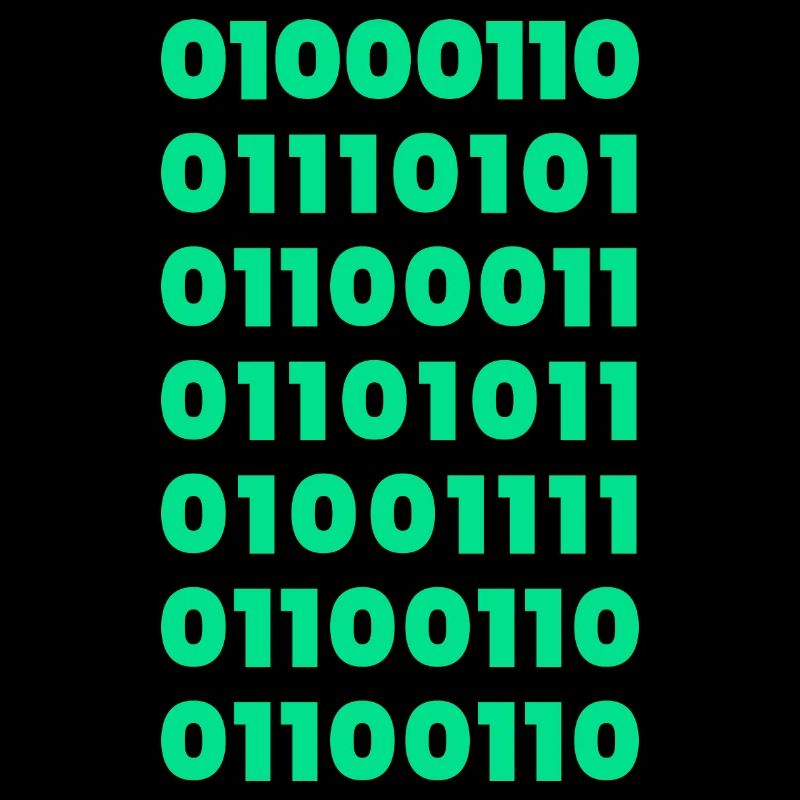 Binary Code Message T-Shirt: Subtil und doch mutig