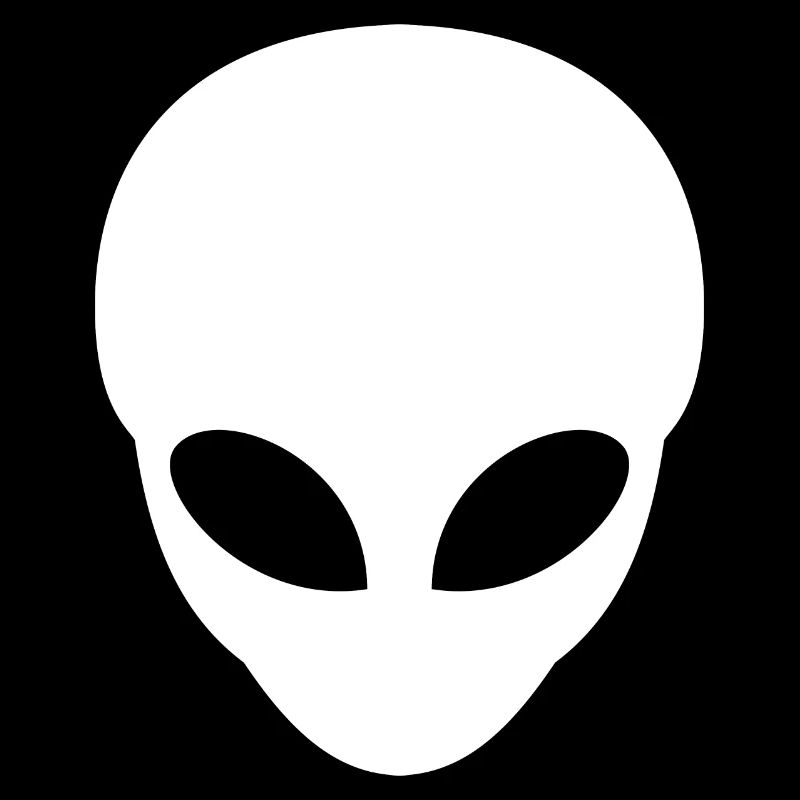 Small Alien Grey Head White